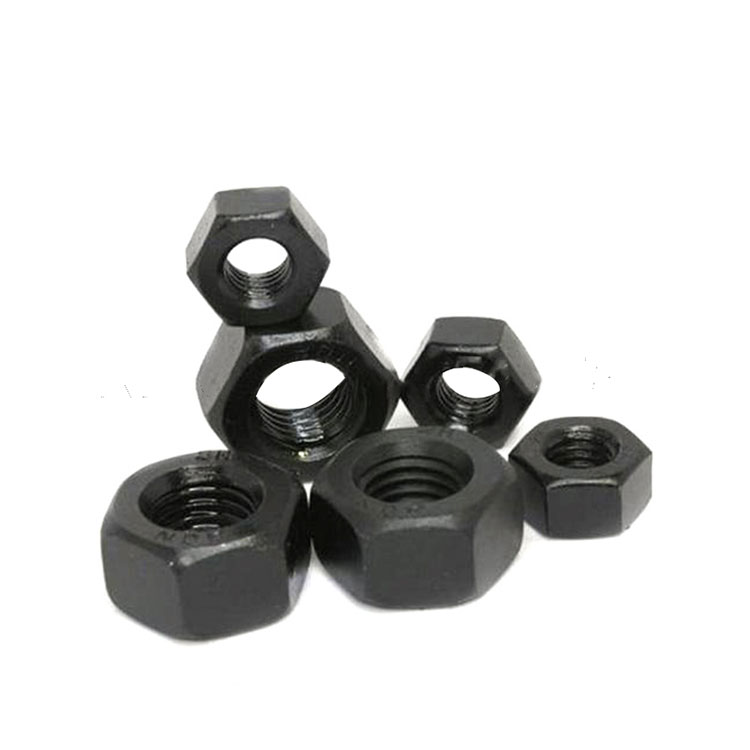 Gr 8 Karbonstål High Tensile Black DIN6915 Hex Heavy Nuts